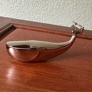 Dansk whale- vintage paperweight.  New in box.